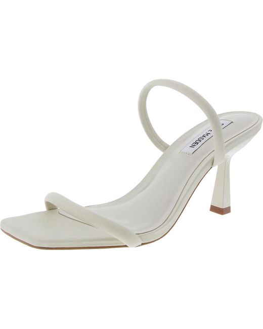 Steve Madden Gray Joy Embossed Leather Heels