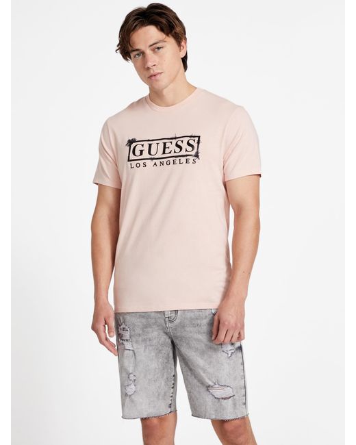 Guess Factory Gray Eco Dale Logo Tee for men