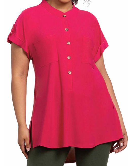 Sympli Red Quest Pocket Tunic