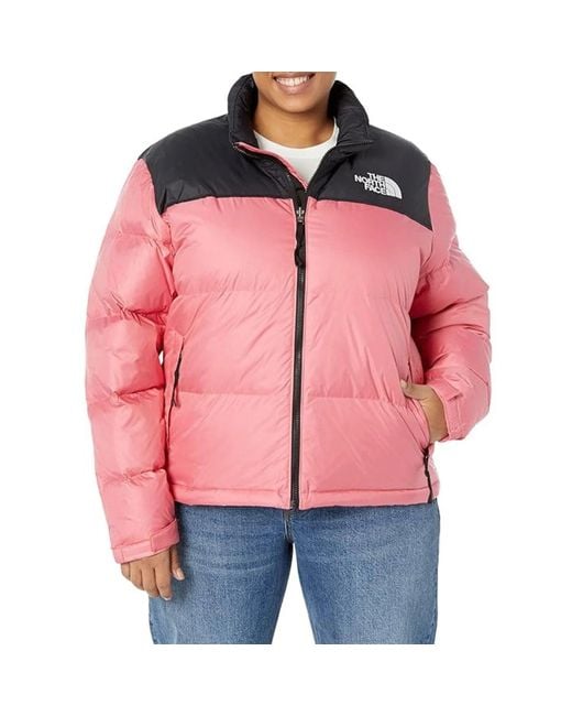 The North Face Red 1996 Retro Nuptse Puffer Jacket Full Zip Kfc262