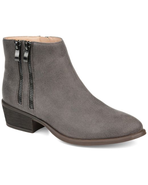 Journee Collection Gray Collection Jayda Bootie
