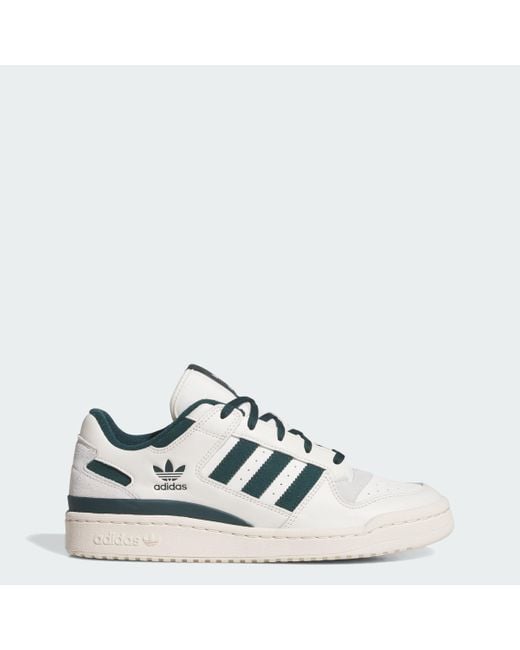 Adidas White Forum Low Cl Shoes for men