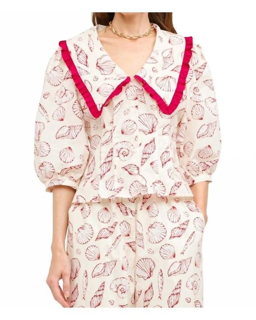 SOFIA The Label Pink Matilda Blouse