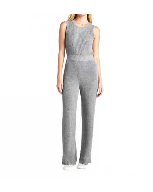 Splendid Gray Ophelia Wide Leg Sweater Pant