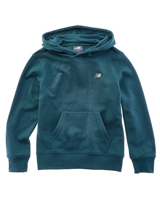 New Balance Blue Fleece Pullover Hoodie for men