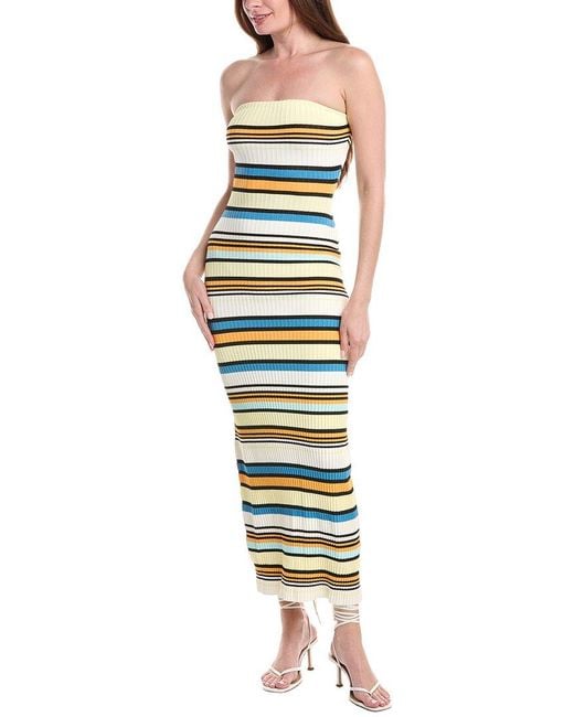 Solid & Striped Blue The Caroline Maxi Dress