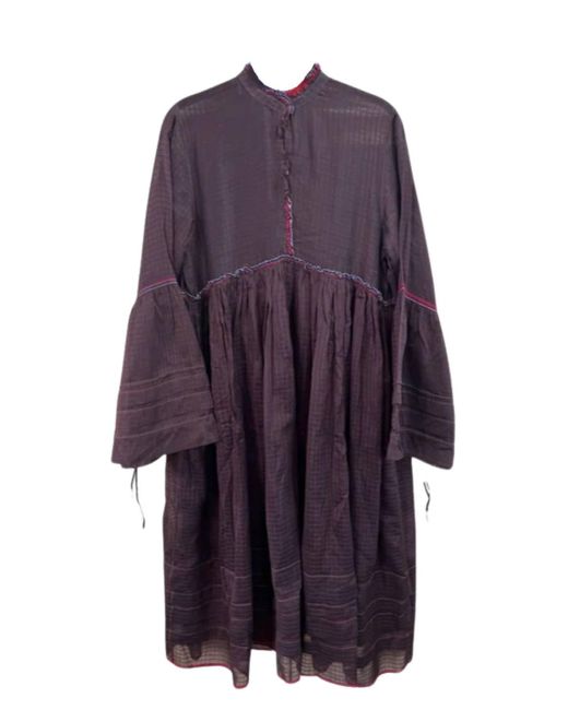 Injiri Purple Bell Sleeve Dress