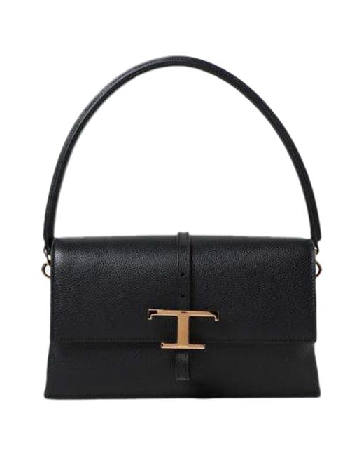 Tod's Black Timeless Flap Bag Mini