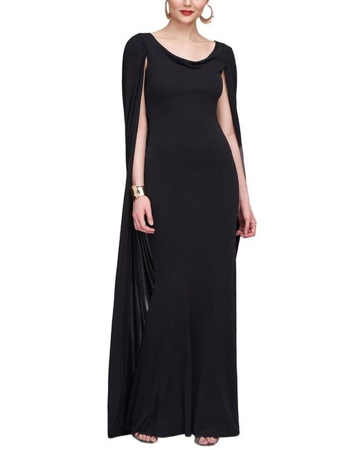 Halston Heritage Black Akeem Gown