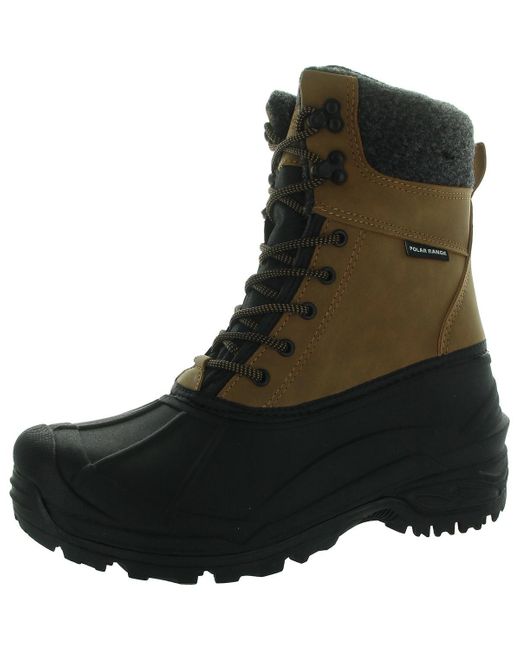 Polar Range Black Tasco Two Tone Made Winter & Snow Boots for men