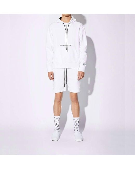 RTA White Dion Hoodie for men