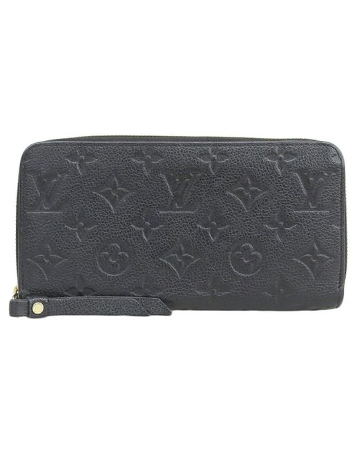 Louis Vuitton Gray Zippy Wallet Canvas Wallet (pre-owned)