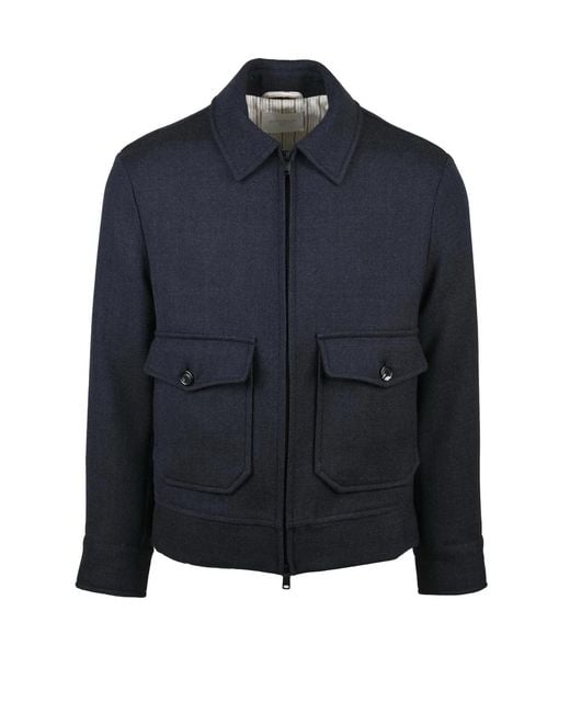 Circolo 1901 Blue Midnight Virgin Wool Jacket for men