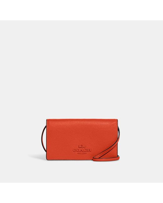 Coach Outlet Anna Foldover Clutch Crossbody in Red Lyst