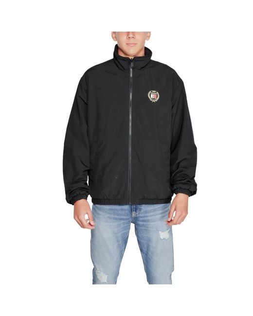 Tommy Hilfiger Black Recycled Polyester Jacket for men
