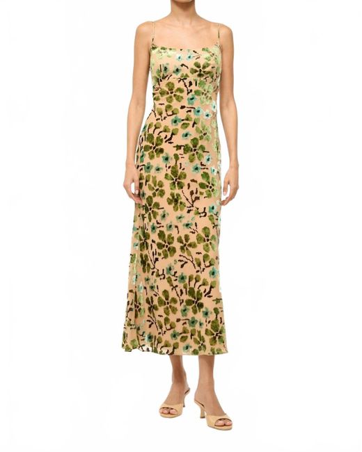 knee length dresses for ladies STAUD Kennedy Dress Metallic Bloom  Shop at the Mix