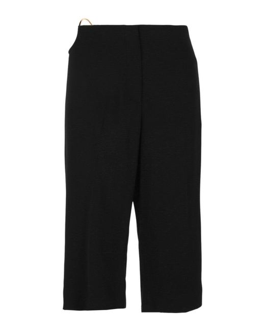 Versace Black Ring Cutout Pants