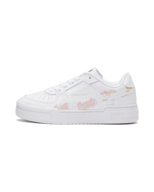 PUMA White Ca Pro Floral Embroidery Sneakers