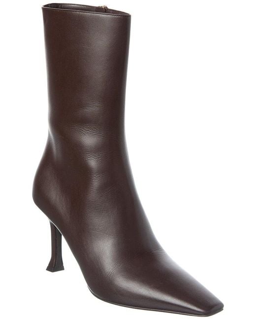 Ferragamo Brown Selema Z Leather Bootie