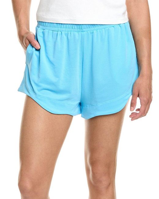 Ganni Blue Active Mesh Short
