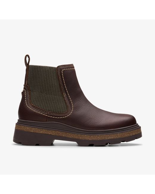 Clarks Brown Hencroft Step Waterproof Leather