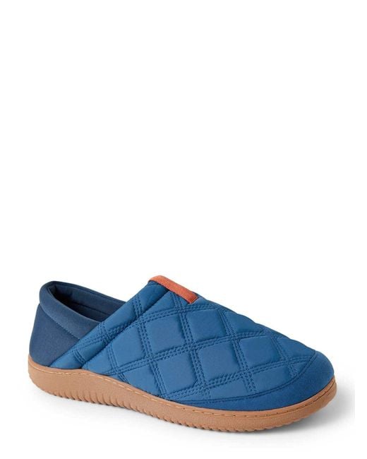 Dearfoams Blue River Closed Back Collapsible Heel House Shoe Slipper for men