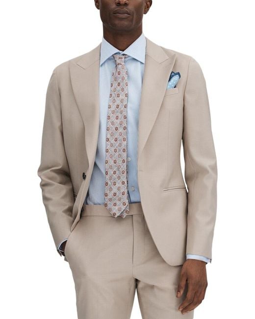 Reiss Natural Dillon Peak Plain Blazer for men