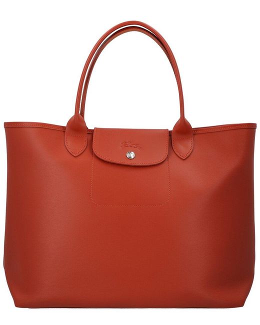 Longchamp Red Top Handle Bag