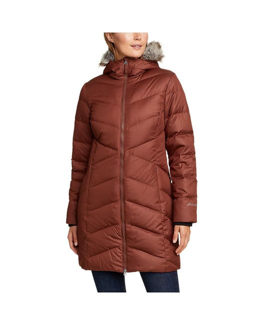 Eddie Bauer Classic Down Parka in Brown Lyst