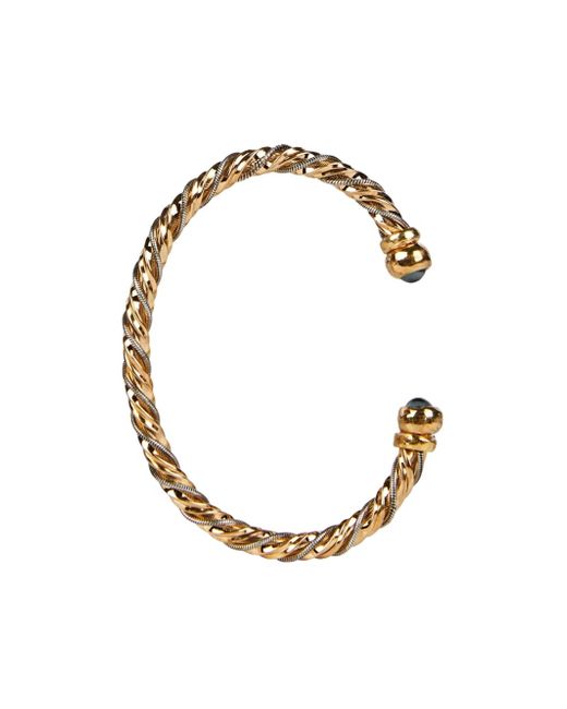 Gas Bijoux Metallic Intertwined Braided Cuff Bracelet