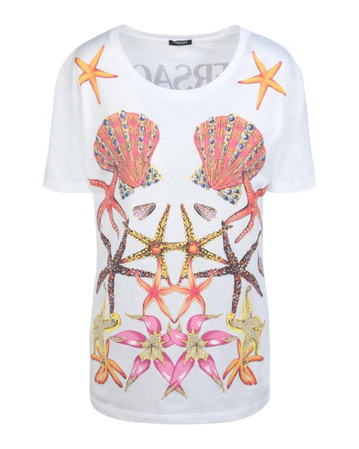 Versace White Tresor De La Mer T-shirt