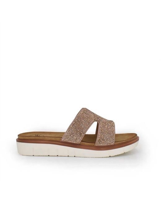 Exe' Brown Suzanne Flatform Sandal
