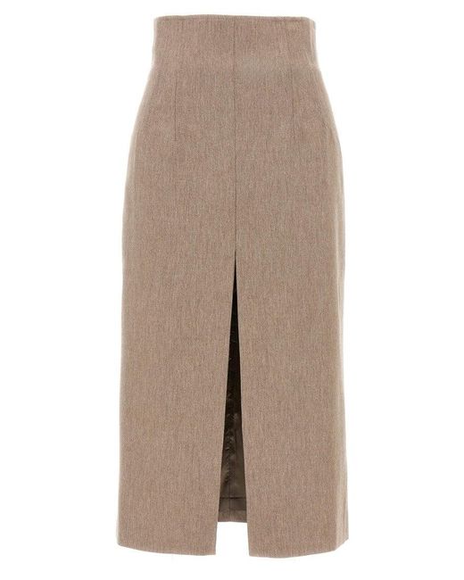ANDAMANE Natural Stephanie' Midi Skirt
