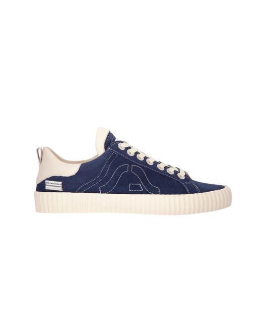 Springa Blue Wavy Suede Sneakers for men