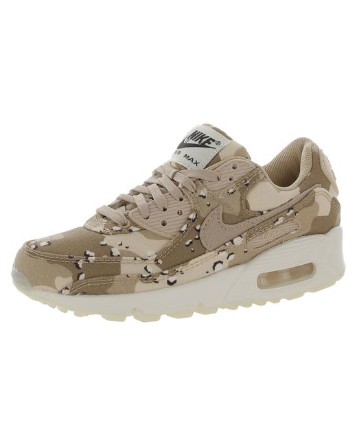 Nike Brown Air Max 90 Canvas Fashion Casual And Fashion Sneakers