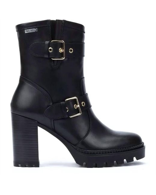 Pikolinos Black Cervera Heel Boot