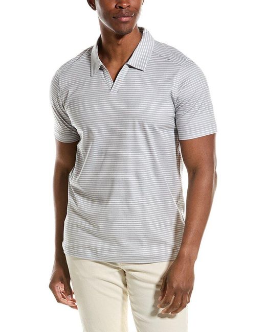 Raffi Gray Johhny Collar Polo Shirt for men