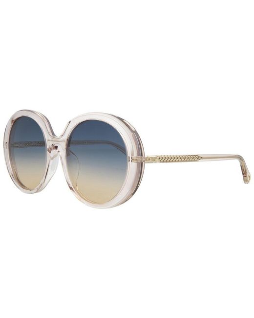 Chloé Ch0007sa 56mm Sunglasses in Blue | Lyst
