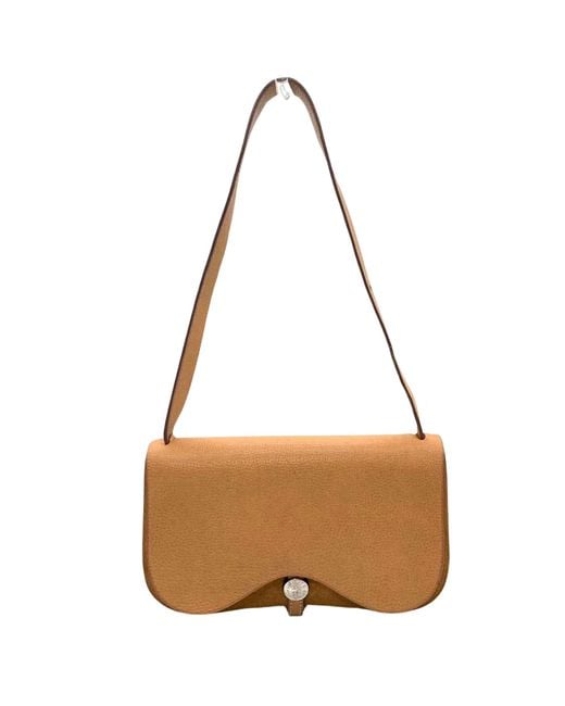 Hermès Brown Colorado Leather Shoulder Bag (pre-owned)
