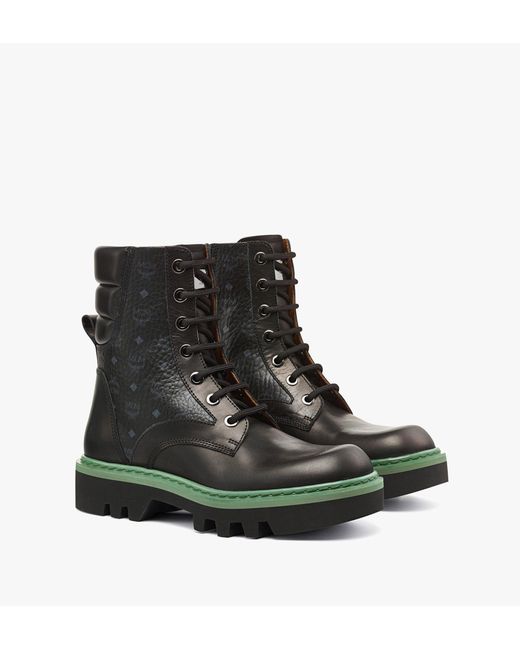 MCM Black Otor Boots In Calf Leather for men