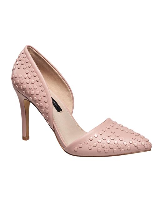 French Connection Pink Forever Studded Pumps