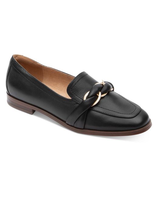 Rockport Black Susana Leather Slip-on Loafers