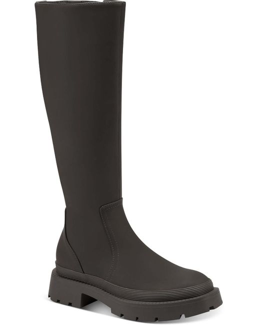 Bar Iii Twyla Rubber Tall Knee-high Boots in Black | Lyst