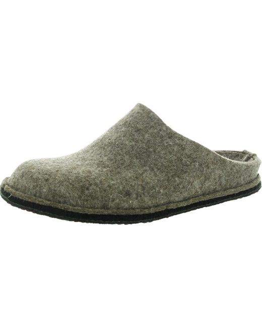 Haflinger Green Solid Wool Slip-On Sneakers