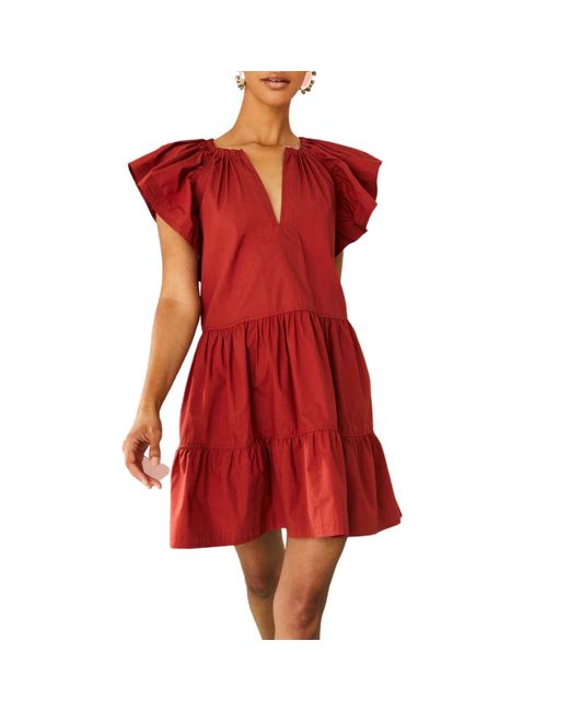 Marie Oliver Red Kara Dress