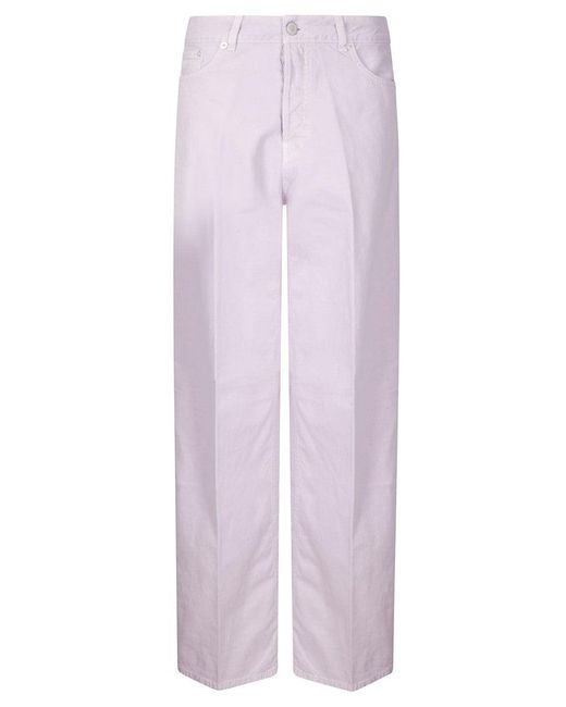 Haikure Purple Pastel Wide Leg Jeans