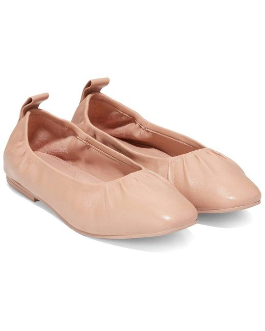 Cole Haan Pink York Leather Ballet Flat