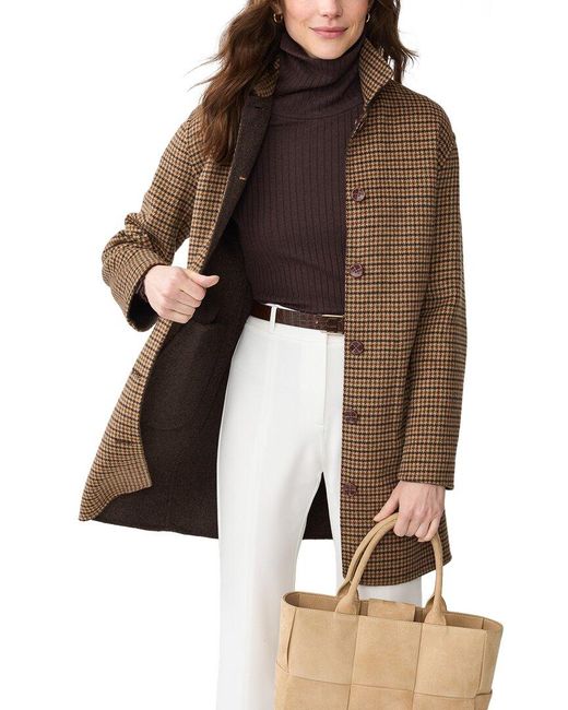 J.McLaughlin Brown Frade Wool-Blend Coat
