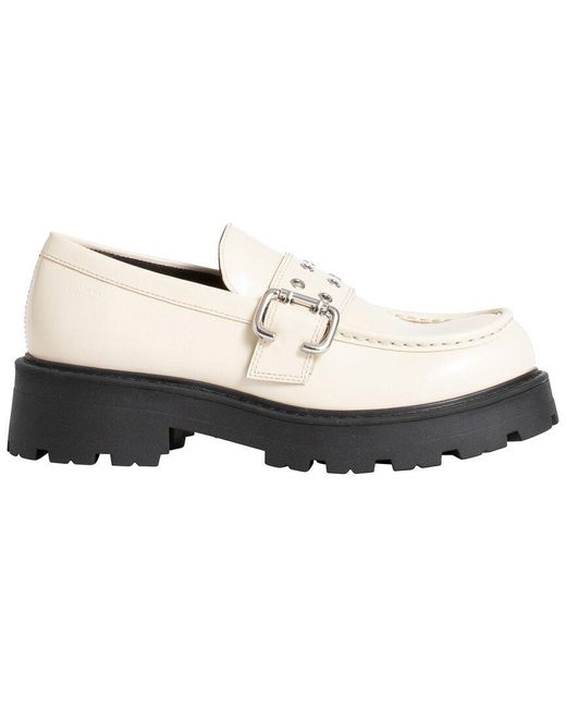Vagabond White Cosmo 2.0 Leather Loafer