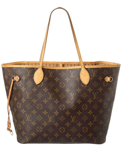 Louis Vuitton Brown Monogram Canvas Neverfull Mm (authentic Pre-owned)